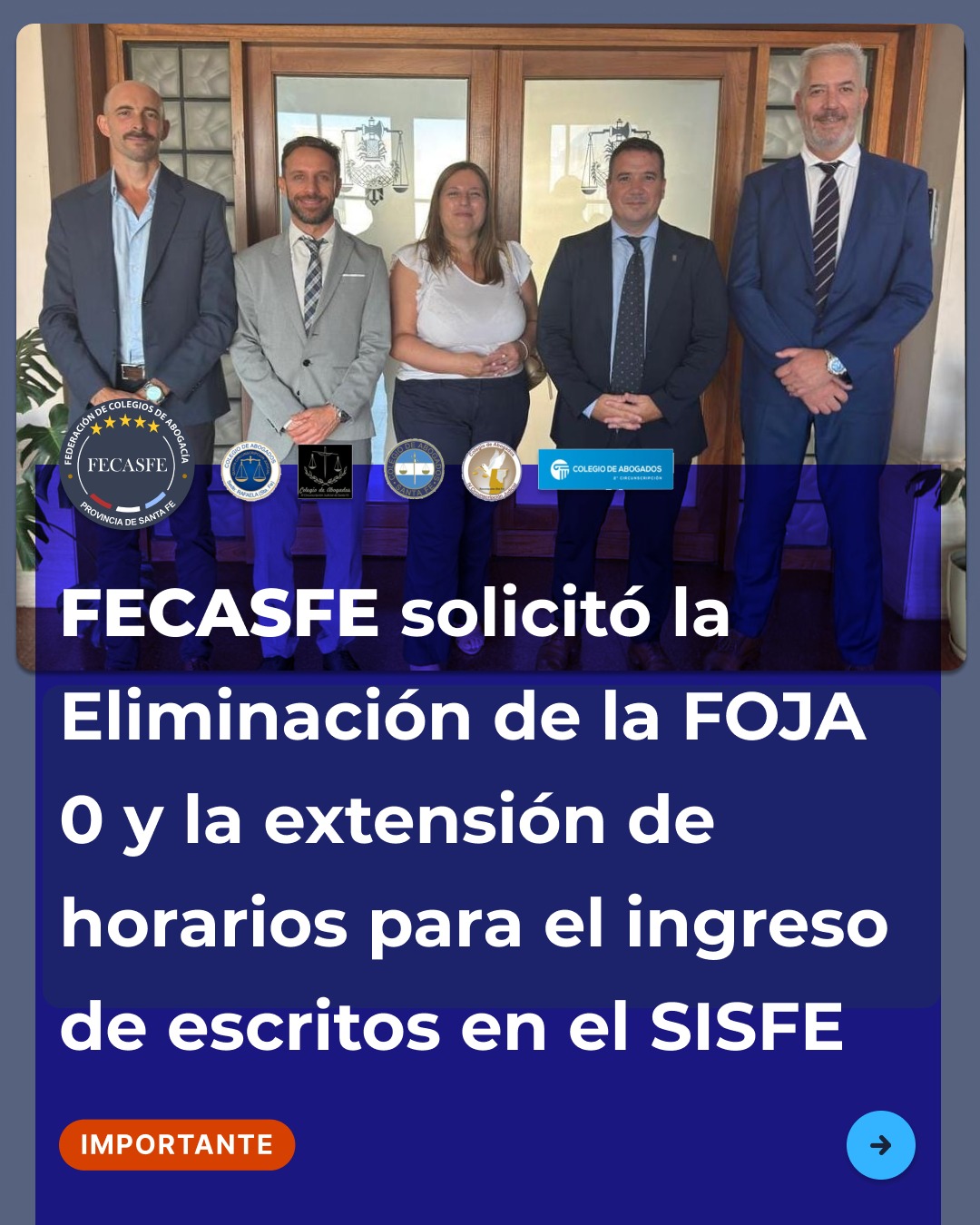 Desde FECASFE solicitamos a la Corte Suprema de Justicia la eliminación de la FOJA 0 y la extensión horaria para la presentación de demandas y escritos en el SISFE.